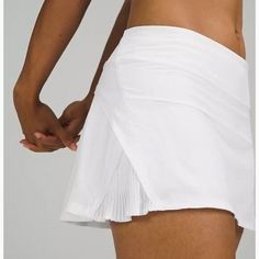 New! Lululemon Play Off The Pleats Skirt tennis skort white sz 10 EUC was just added to eBay. Check it out! #eBay #eBaySeller Lululemon Tennis Skirt, The Slits, Pleats Skirt, Athletic Skirt, Pleated Tennis Skirt, Tennis Skort, Hem Skirt, Tennis Ball, Lululemon Women