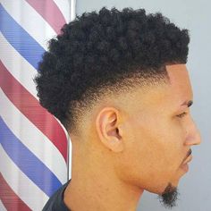 Afro Hairstyles Men, Drop Fade