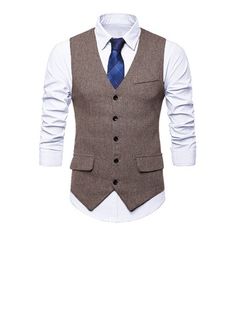 JJ's House Men's Vest Classic 95% polyester+5% spandex Men's Accessories. #JJ's House #Men'sVest #Classic #95%polyester+5%spandex #Men'sAccessories Linen Vest Mens, Fall Wedding Attire, Gangster Style, Men Fashion Classy, Linen Men, Mens Attire, Wedding Attire Guest, Mens Linen, Mens Vests