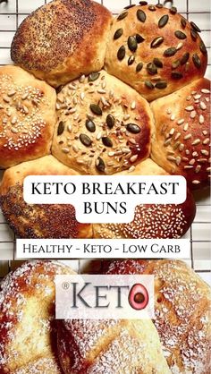 the keto breakfast buns are healthy and low carb