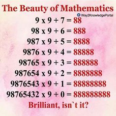 the beauty of maths is it?