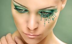 Becoming A Makeup Artist, Avant Garde Makeup, Green Makeup, Green With Envy, Makeup For Green Eyes