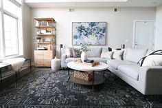 the living room is clean and ready for guests to use it as a focal point