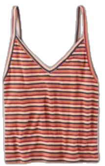 Striped V-neck Tank Top, Casual Red V-neck Tank Top, Trendy Red V-neck Tank Top, Cropped Cami, American Eagle Outfitters, American Eagle, V Neck, Red, Women Shopping