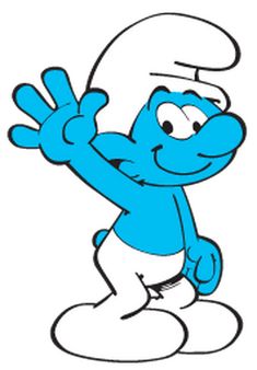 an image of the smurfs cartoon character