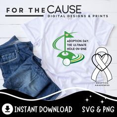 t - shirt and jeans with the slogan for the cause