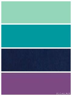 the color palette is blue, green and purple