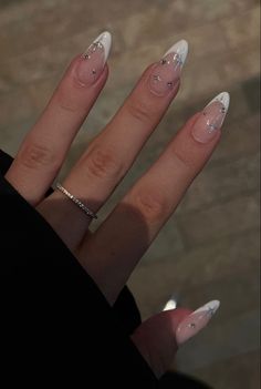 Nagel Inspo, Cat Kuku, Xmas Nails, Girls Nails, Funky Nails, Rhinestone Nails, Stiletto Nails, Cute Acrylic Nails, Nude Nails