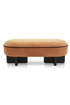 Oval Upholstered Long Bench | Liang & Eimil Lander | Oroa.com Vincent Van Duysen Interiors, Strand Decor, Bedroom Dressing, Long Bench, Upholstered Stool, Dining Benches, European Furniture, Wood Bench, Pouf Ottoman