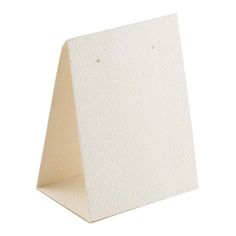 a white paper stand on a white background with the corner cut out to look like it is