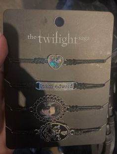 the twilight saga bracelets are on display