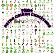 an image of christmas stickers with the words,'75 + merry christmass '