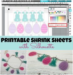 the printable shrink sheets with silhouettes