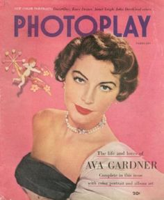 a magazine cover with a woman wearing pearls