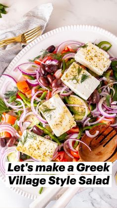 let's make a greek village style salad