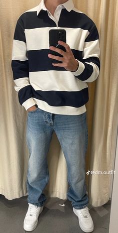 Outfit Chicos Aesthetic, Zara Man Outfit, Zara Men Outfits, Pic Mirror, Denim Outfit Men, Old Man Fashion, Sneakers Outfit Men, Drip Fits, Zara Drip