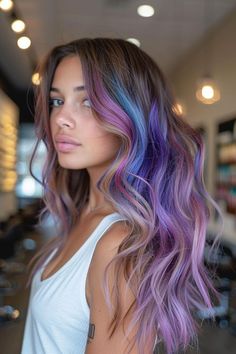 Accessory Ideas, Hair Styles 2017, Playing With Hair, Trending Haircuts, Mermaid Hair, Moisturize Hair, Rainbow Hair, Fashion Color, Cool Hair Color