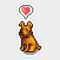 a sticker with an image of a dog on it's back and the words i love