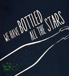 we have bottled all the stars on this poster to celebrate someone's birthday or other special occasion