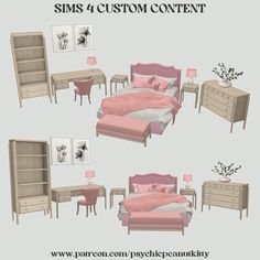 the sims 4 custom content cc furniture decorative desk home office study cabinet bookcase shelf poster lighting chair desk chair bedroom double bed night stand surfaces comfort dresser Sims 4 Cc Office Decor, Room Sims 4 Cc Patreon, Sims 4 Cc Bookcase, Sims 4 Clutter Cc Bedroom, Sims 4 Dressing Table, Sims 4 Vanity Cc, Sims 4 Cc Furniture Functional, Desk Chair Bedroom, Sims4 Bedroom