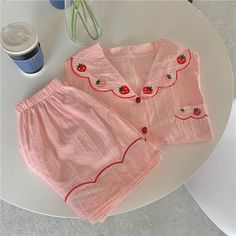 Kawaii Stawberry Pajamas Suits PN4973 ●Size: M: for 155-160cm,40-50kg L: for 161-166cm,50-58kg XL: for 167-172cm,58-68kg XXL: for 170-175cm,68-75kg ●Material:soft Cloth (Please allow 1-3cm differs due to manual measurement.As different computers display colors differently,the color of the actual may vary slightly from the above images.Thanks for your understanding.) ●About Shipping: We attach great importance to the orders of each customer and parcel delivery. 1.Processing time: 2-3 business days. 2.Shipping time: 10-15 business days to US, please allow 3-4 weeks shipping to other country.(Shipping times can be affected by variable customs clearance times or public holidays.) Cute Strawberry Print Sleepwear For Lounging, Casual Pink Bedtime Sets, Cute Spring Sets For Home, Sweet Pink Sleepwear, Sweet Pink Sleepwear For Loungewear, Spring Strawberry Print Sleepwear For Loungewear, Casual Strawberry Print Sleepwear For Pajama Party, Pink Cotton Sets With Strawberry Print, Casual Strawberry Print Sets For Spring