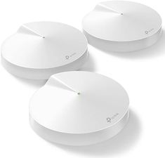 three white wireless devices sitting next to each other