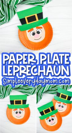 paper plate leprechaun craft for st patrick's day