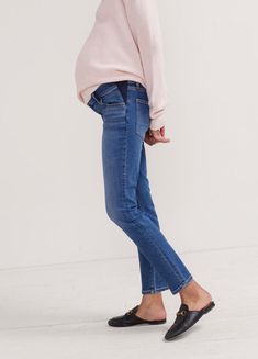 The Slim Maternity Jean Maternity Jeans Outfit, Maternity Casual, Casual Maternity, Infinite Possibilities, Maternity Style, Pregnancy Outfits, Jeans Outfit, Maternity Jeans, High Rise Jeans