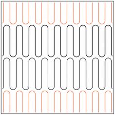 an image of a line pattern with orange and black lines on the bottom, and white background