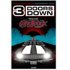 the poster for 3 doors down's upcoming album, called candraoxx