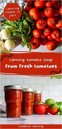 canning tomato soup from fresh tomatoes is an easy way to use canned tomatoes in the kitchen