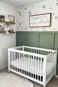 Shop the latest from Beydin_Design on LTKthe easiest way to shop everything from your favorite influencers. Green Baby Nursery, Green Nursery Boy, Green Baby Room, Nursery Accent Wall, Baby Nursery Inspiration, Baby Room Neutral