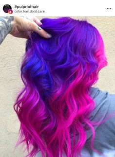 Purple And Pink Hair, Pink And Purple Hair, Pink Ombre Hair, Pulp Riot Hair Color, Purple Ombre Hair, Dyed Hair Purple, Pulp Riot Hair