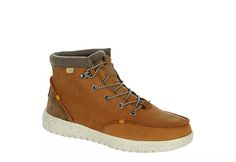 Cognac Heydude Mens Bradley Sneaker Lace-up Boot | Rack Room Shoes Boot Rack, Rack Room, Room Shoes, Lacing Sneakers, Lace Up Boots, Cognac, Lace Up, Boots, Lace