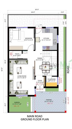 the floor plan for a small house