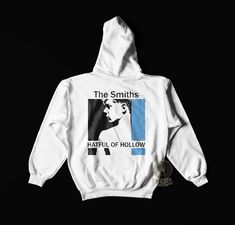 FreyjaApparels is the best place for The Smiths hoodies! Order your favorite band merch today! 💫 💻 Always online customer service 💻 💌 We are always open to reply your requests and questions 7/24! 💌 👕 Outstanding printing quality 👕 We use water-based and vegan-friendly inks in the printing process. The ink is very durable for long time use. 🎁 Perfect gift for holidays, birthdays and special days.🎁 Make your friends and loved ones happy in special days. They will absolutely like it! 📦 Sa Hatful Of Hollow, The Smiths, Morrissey, Music Band, Gift For Music Lover, Indie Music, Band Merch, Online Customer Service, Cotton Hoodie