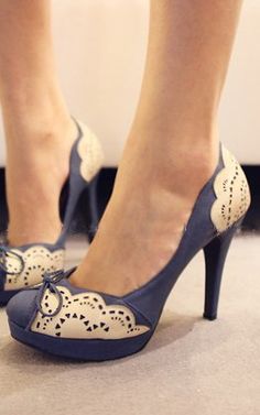 super cute Beautiful Shoes Classy, Shoes With Bows, Shoes Classy, Cute High Heels, Girls High Heels, Girls Heels, Lace Decor