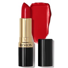 Revlon Super Lustrous Lipstick Color - Super Red (775) Crme Net Wt 0.15 Oz/ 4.2g This Lipstick Is A Cult Classic For A Reason. Formulated With 80% Conditioning Ingredients, It Glides On Smoothly And Visibly Minimizes Lines While Giving Lips A Soft, Fuller Appearance. Made With Microfine Pigments For Lipstick Shades That Are Rich With Color, Lightweight In Feel, And Truly Addictive To Wear. Revlon Lipstick Shades, Romantic Kibbe, Revlon Colorburst, Vinyl Lips, Luxury Lipstick, Lip Color Lipstick, Revlon Makeup