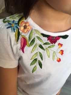 Clothes Crafts, Refashion Clothes, Hand Embroidery Patterns