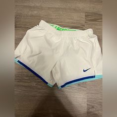 New Without Tags Nike Shorts White Size Small Says Lacrosse On The Waistband White Nike Bottoms For Beach, Summer White Athletic Shorts For Workout, White Summer Athletic Shorts For Workout, Summer Workout White Athletic Shorts, Summer Sports Shorts In White, White Summer Sports Shorts, Shorts White, Nike White, Shorts Athletic