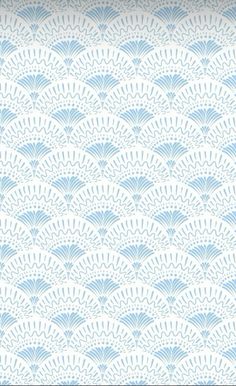 an abstract blue and white wallpaper pattern