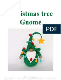 an ornament with a christmas tree on it is featured in the pattern book