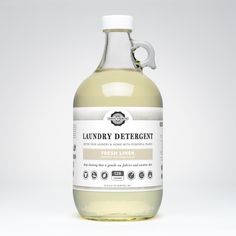 a bottle of laundry deterant on a white background