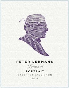 the label for peter lehmann's portrait cabernet sauvignon