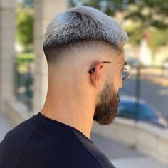 Cool Mens Haircuts, Beard Hairstyle, Men Hair Color, Faded Hair, Haircut Designs, Men Haircut Styles, Cool Hairstyles For Men, Faux Hawk, Mens Haircuts Fade