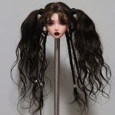 Custom 9-10cm/ 3.5-4"  Kawaii Hard Cap Long Wavy Mohair wig for Bjd Doll, Doll Hair Bjd Accessories Quantity: 1 Piece Doll Wig Size:10cm/4inch    9cm/3.5inch   The wig with Hard Cap,please choose right size for your doll Doll Wig size:Support custom different size,include popovy sisters, OB11,DD-anne,4-5",5-6",6-7" size.The price is a little different,contact with me if any interesting. Noted: Only for the doll wig,not include the doll and other accessories! About Shipping Free Shipping with Tracking number, Normally it takes 2-3 weeks to Asia/ Europe / North America/ Australia after shipment. Ins:beckystudio_art Bjd Accessories, Popovy Sisters, Doll Wig, Doll Wigs, Doll Parts, Bjd Doll, Doll Hair, Big Hair, Bjd Dolls