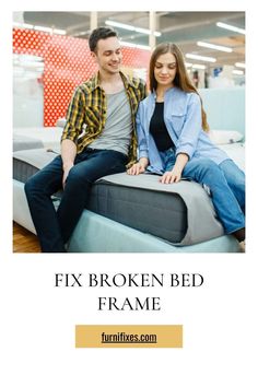 Fix Broken Bed Frame Broken Bed Frame, Pallet Sofa, Bed Slats