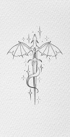 a black and white drawing of a medical symbol