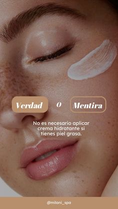 Es necesario aplicar hidratante en piel grasa #skincare #trueorfalse #dinamica #instagram Skin Posts For Instagram, Spa Instagram, Glam Studio, Logo Face, Medical Spa, Hair Restoration