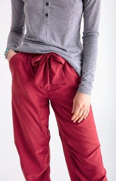 Serene - Ultra Comfortable Travel Pants in Red Maple Travel Comfort, Red Maple, Comfortable Pants, Travel Pants, Lifestyle Clothing, Dress Code, Dress Codes, Soft Knits, Parachute Pants